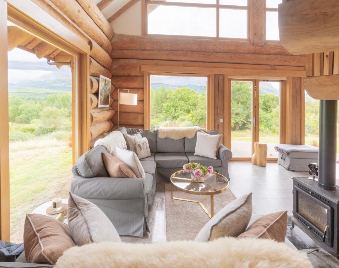 Wild Nurture Eco Luxury Offgrid Log Cabin Fort William Buitenkant foto