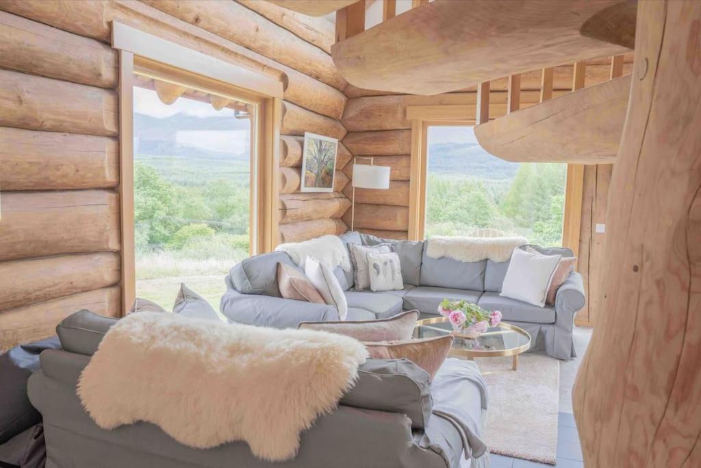 Wild Nurture Eco Luxury Offgrid Log Cabin Fort William Buitenkant foto